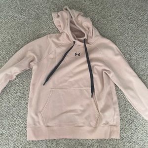 womens pink under armor hoodie